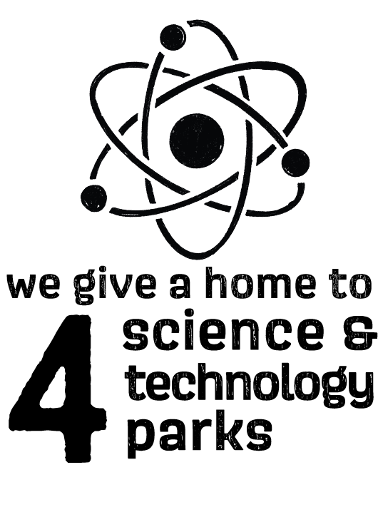 home to 4 science and technology parks