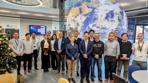 Group of visitors at Space Park Leicester