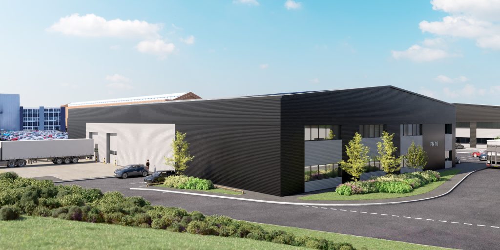 Falcon Park warehousing artists impression