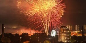 Fireworks over leicester