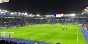The pitch at Leicester city football club