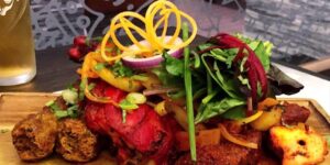 Indian food on a platter