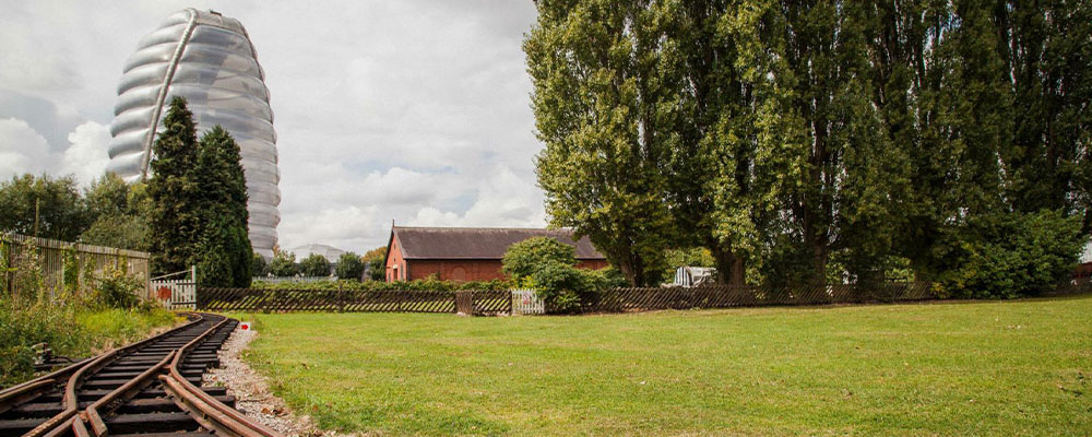 the grounds of the national space centre