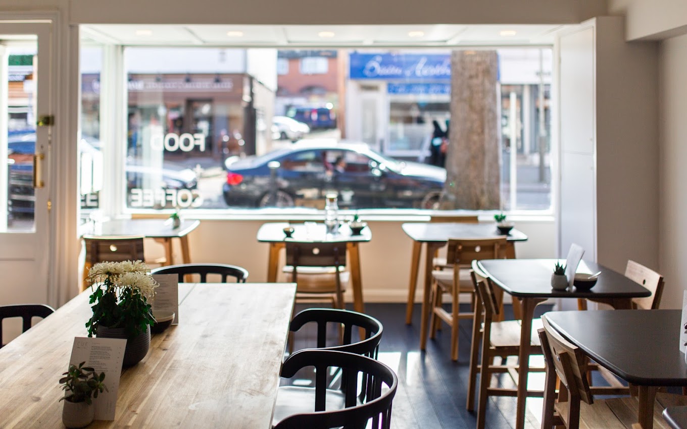 interior of a cafe
