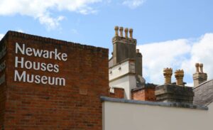 Newarke Houses Museum sign