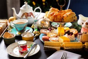 Afternoon tea on a table