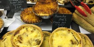deli counter with pies
