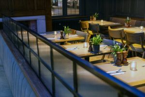 interior of upmarket restaurant pub