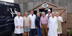 farmers and chefs outside of manor farm dairy