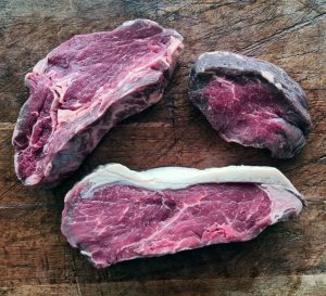 pieces of beef