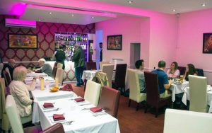 interior of indian restaurant