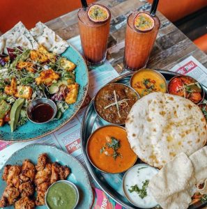 indian food selection