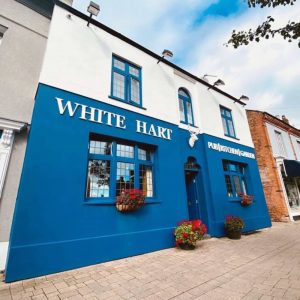 exterior of white hart pub