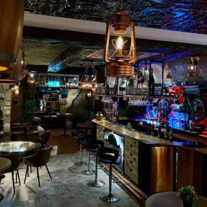Interior of a quirky bar