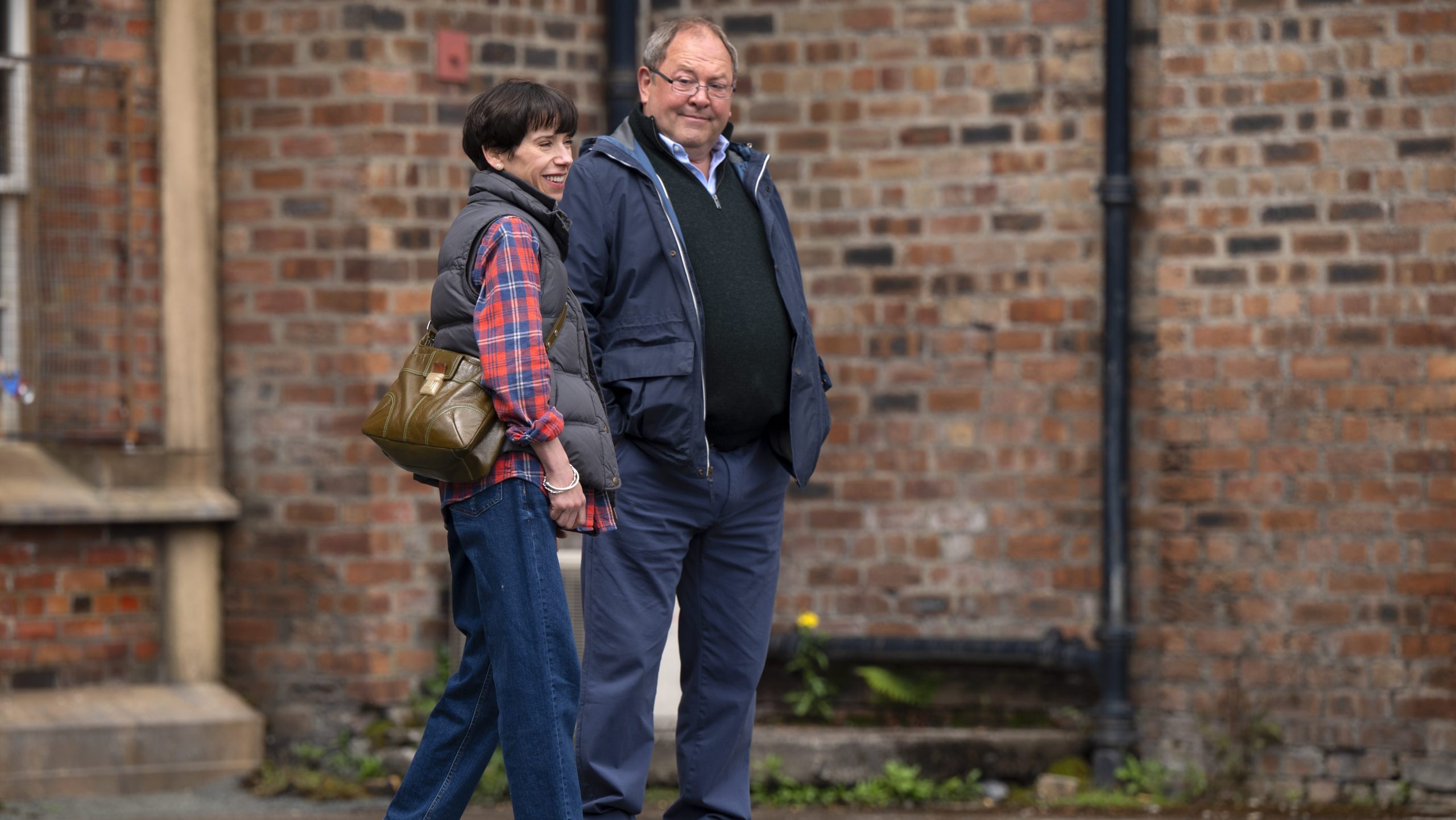 Sally Hawkins and Mark Addy in The Lost King