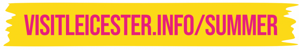 Web address banner showing visitleicester.info/summer