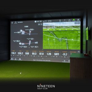 A screen from the Nineteen Golf virtual golf experience