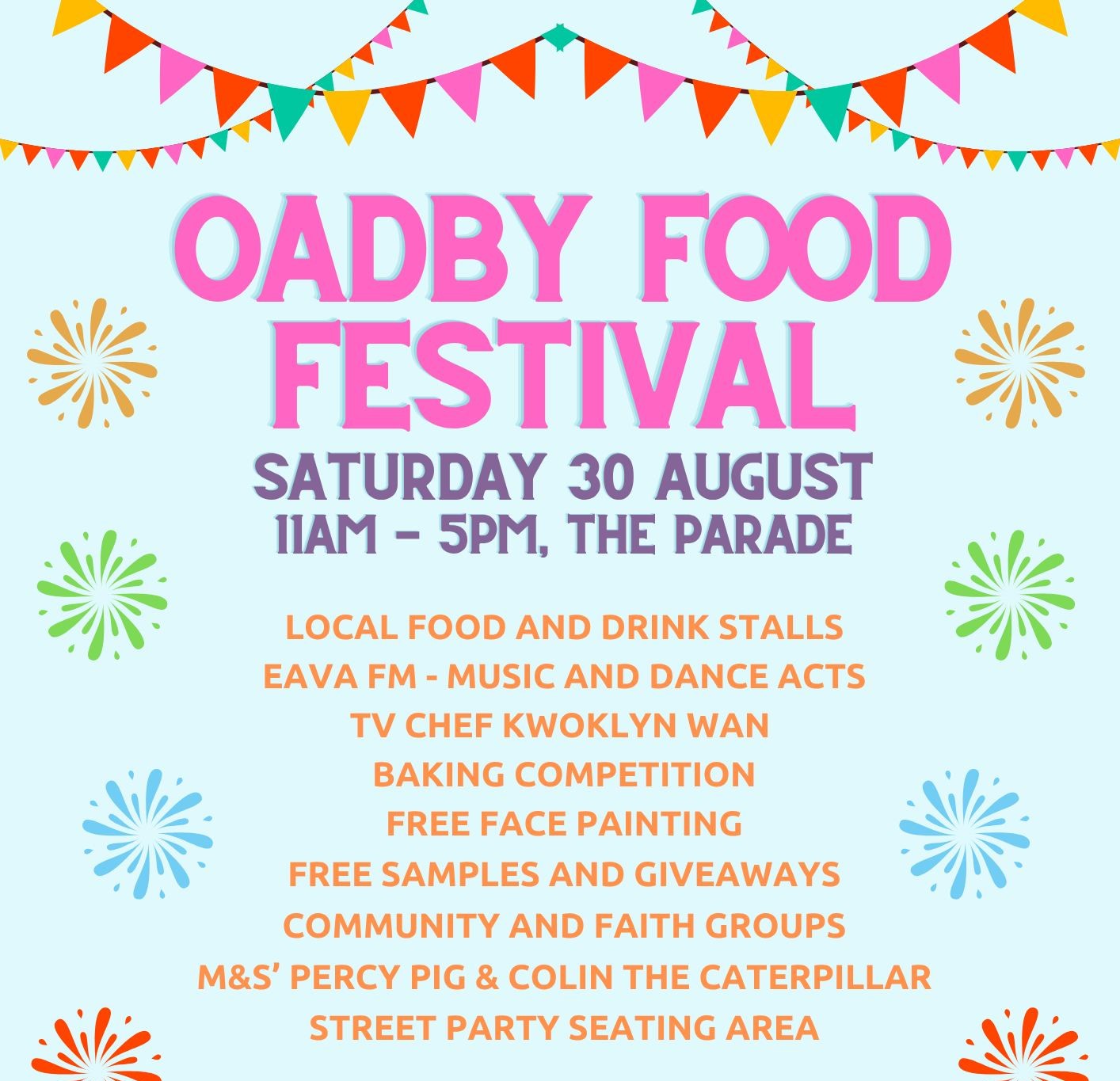Oadby Food Fest banner