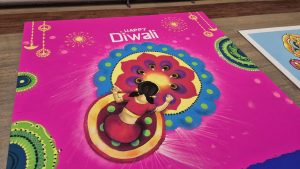 Happy Diwali Rangoli art
