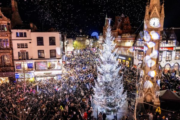Christmas Lights Switch On at Clocktower