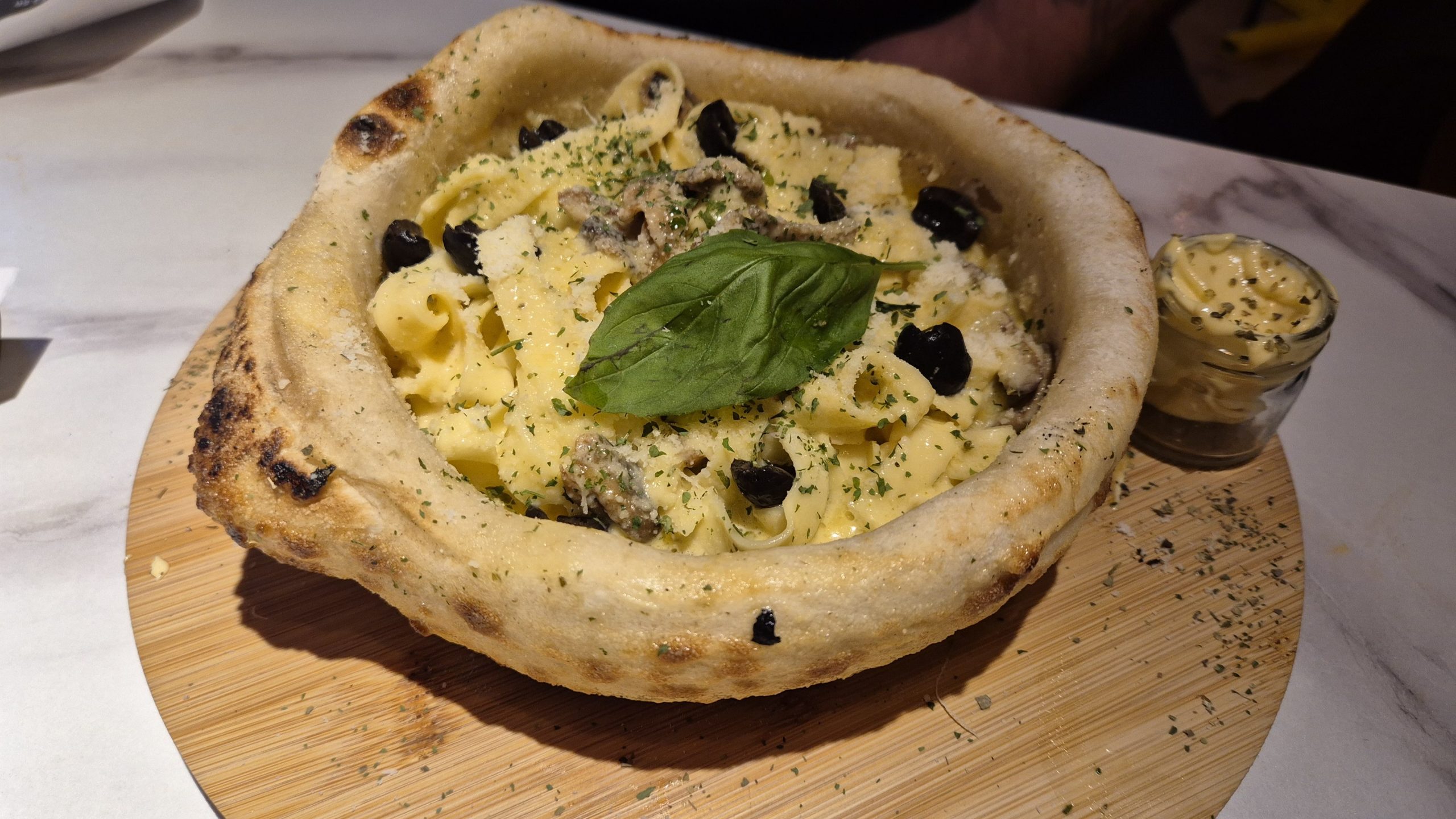 Pizza Pasta Bowl at Dough What