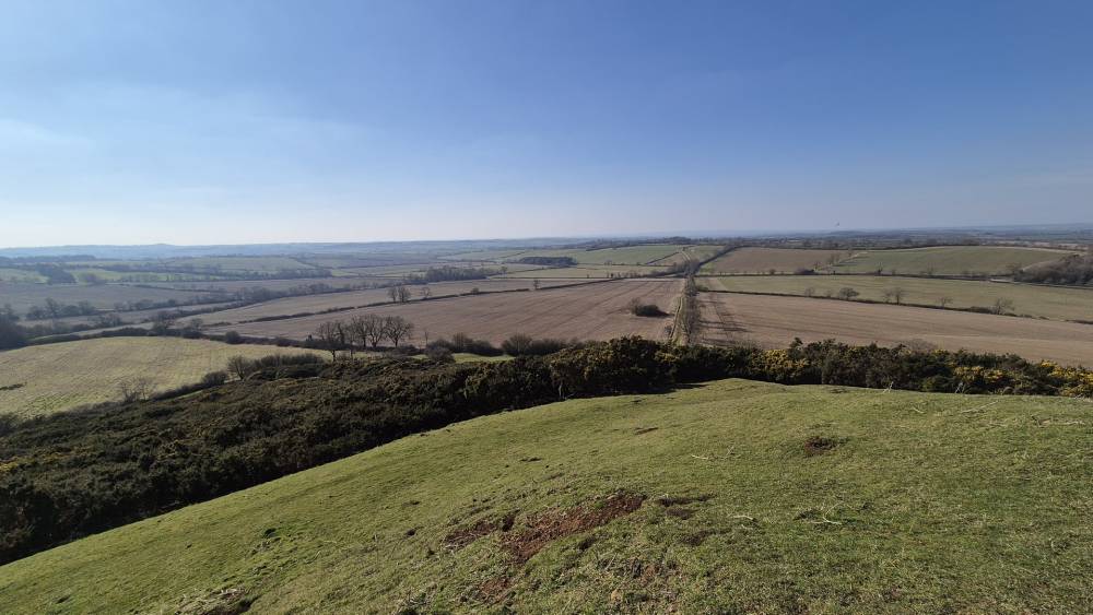 The view from Burrough Hill
