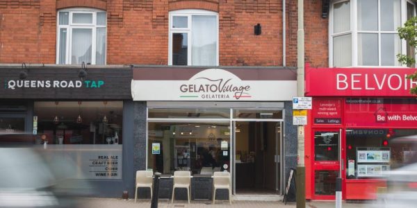 exterior of ice cream shop