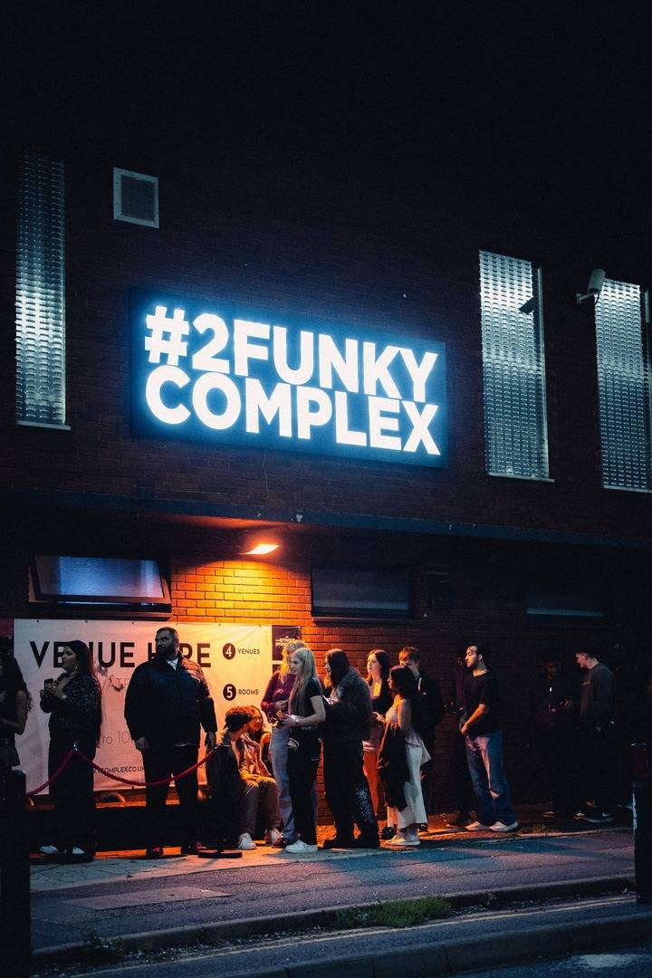 A queue outside 2 Funky