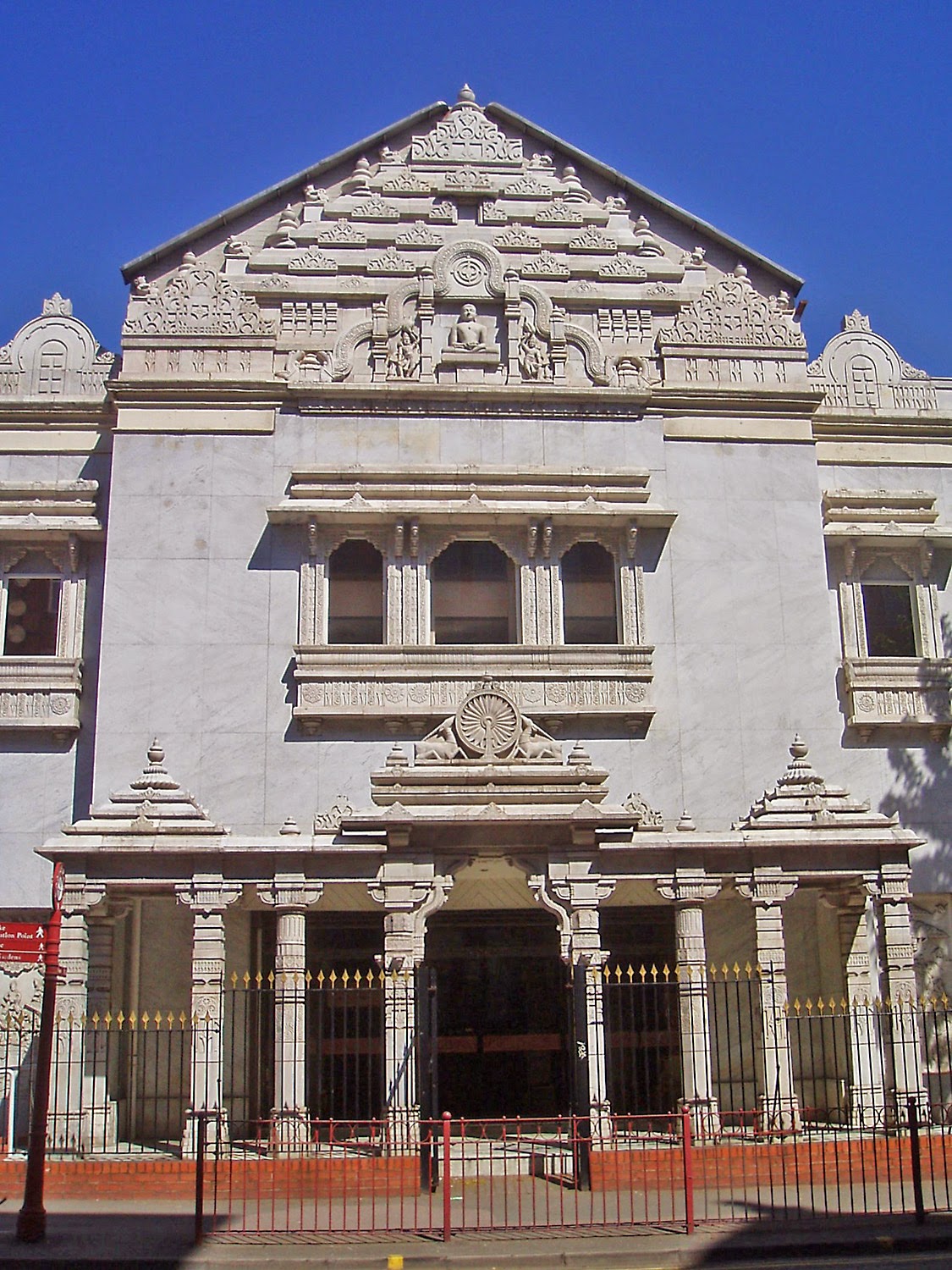 exterior of city temple building