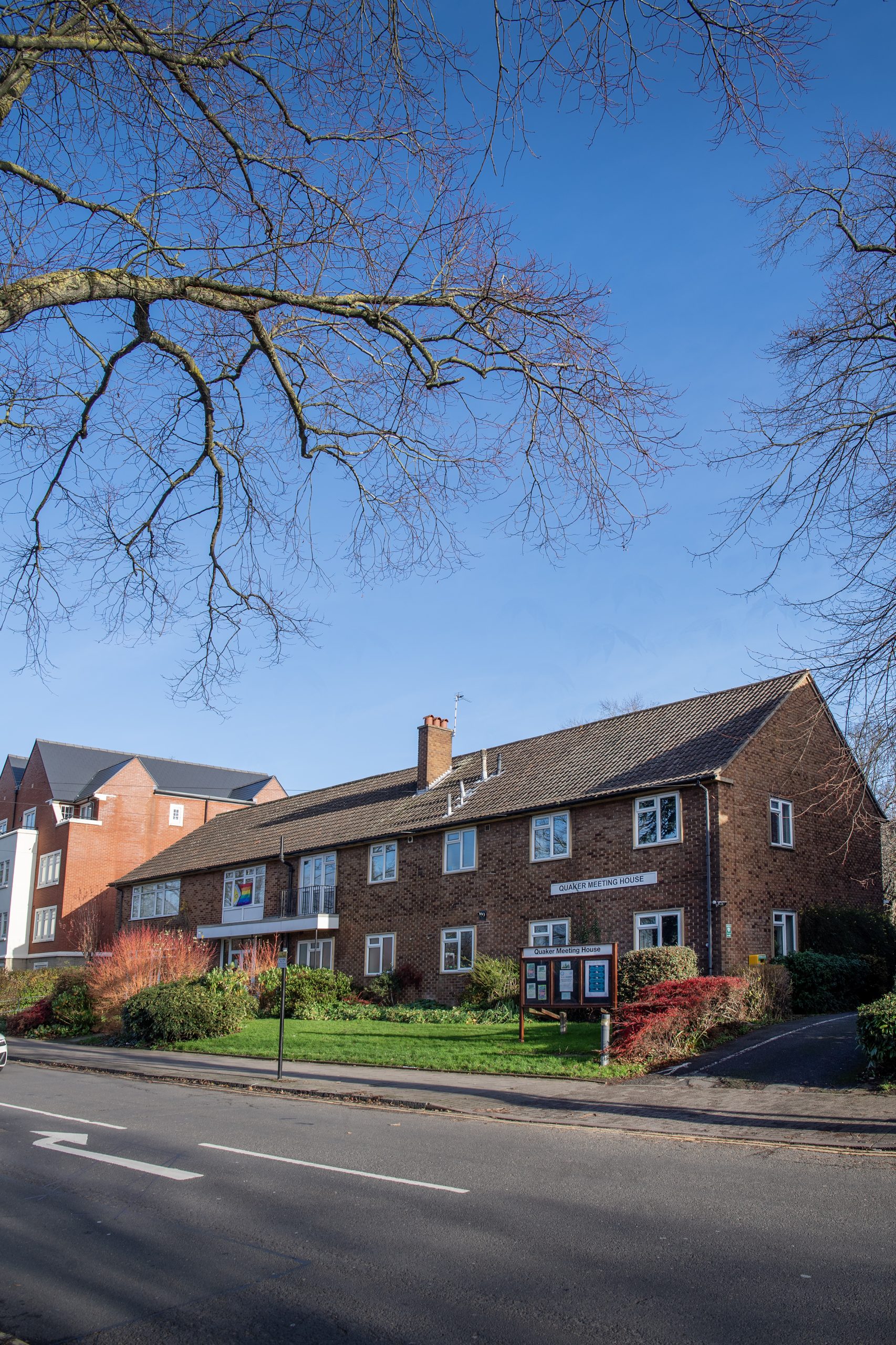 exterior of large terraced house row