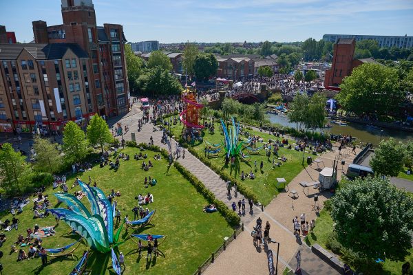 Riverside Festival from above