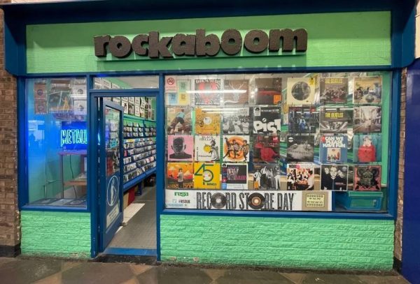 The Front of Rockaboom record store