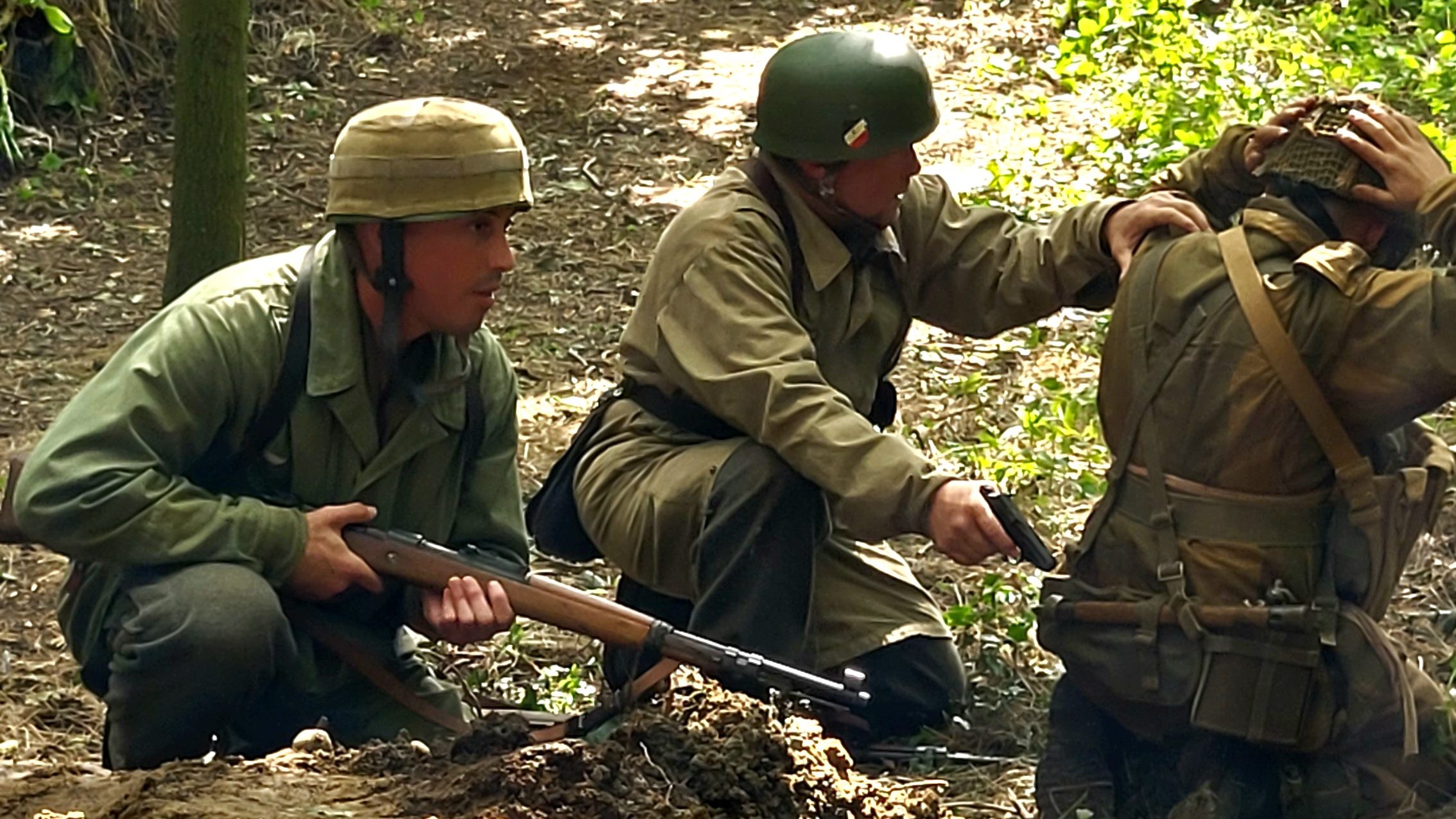Battle reenactors at the Victory Show