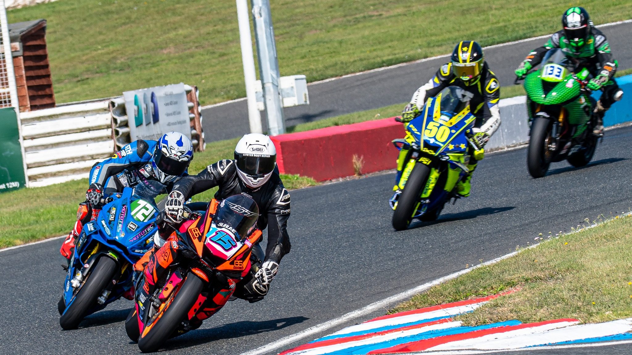 Motorbikes on a circuit