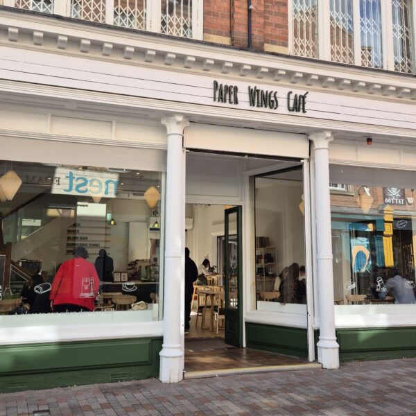 The front of Paper Wings cafe