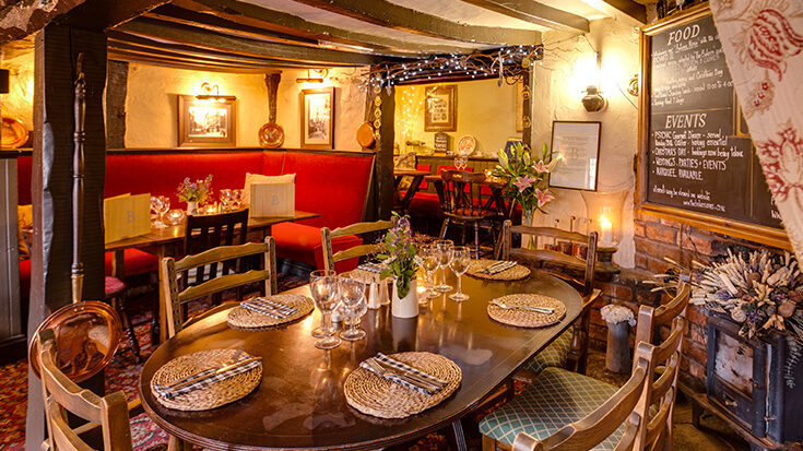 A table at the Bakers Arms