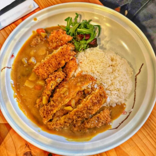 katsu curry on a plate