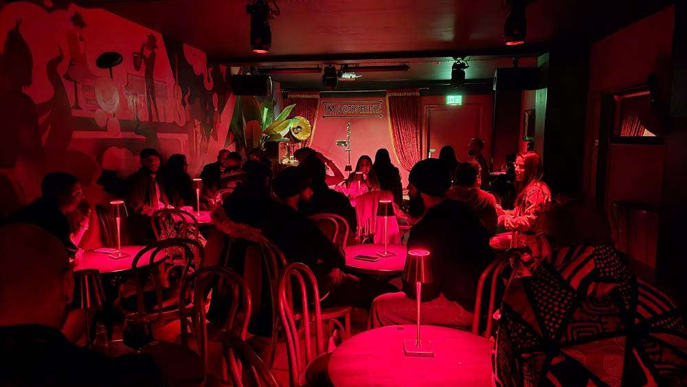 A live event at Moonshine
