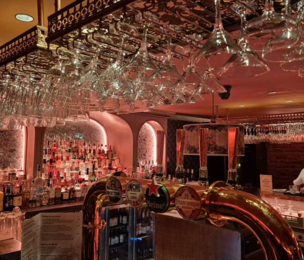 The bar at Moonshine